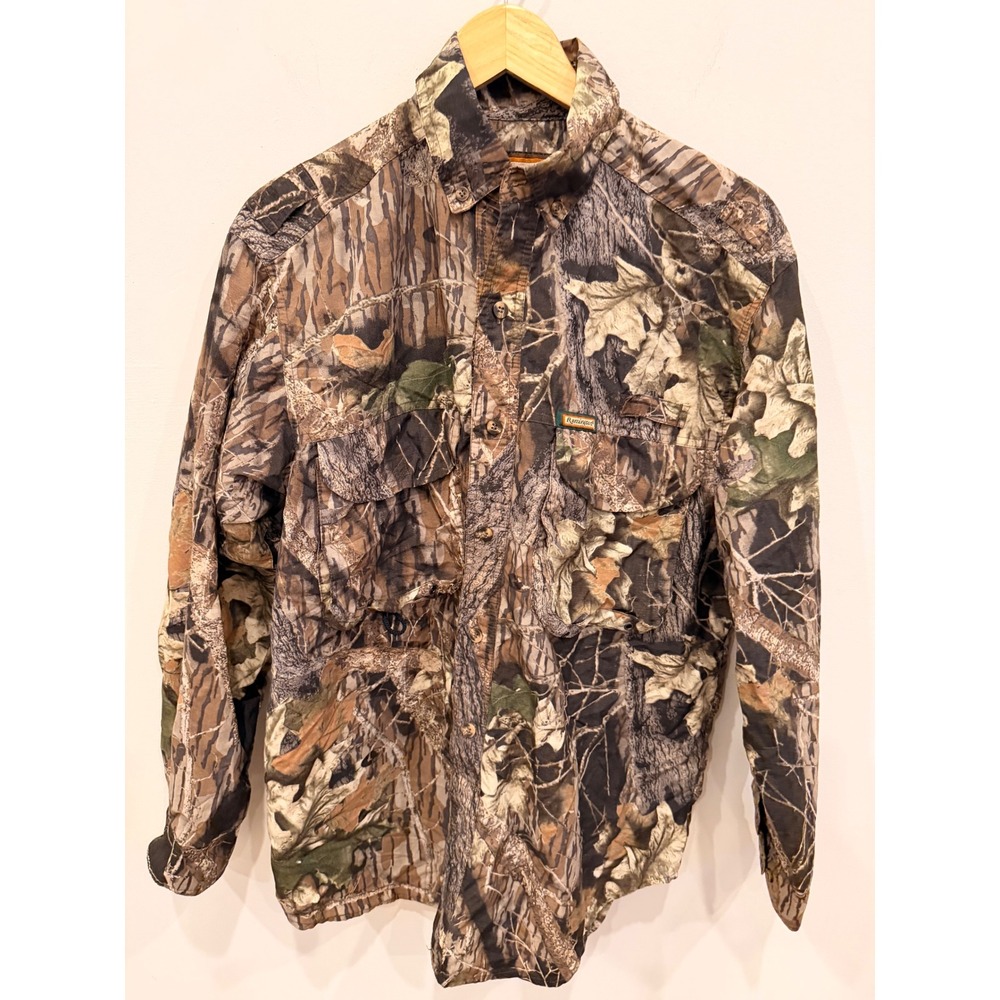 Remington Outdoor Clothing Men's Camouflage Button Down Shirt Break Up Pattern M